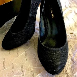 Black Sparkle Pumps